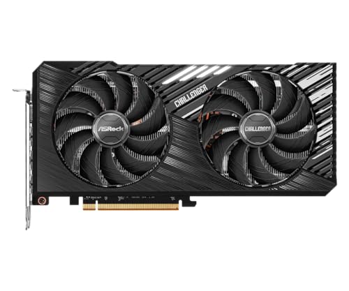 ASRock AMD Radeon RX 7700 XT Challenger 12GB GDDR6 192-bit 0dB Silent Cooling 7680 x 4320 DisplayPort HDMI LED Indicator 18Gbps Dual Fan Graphics Card