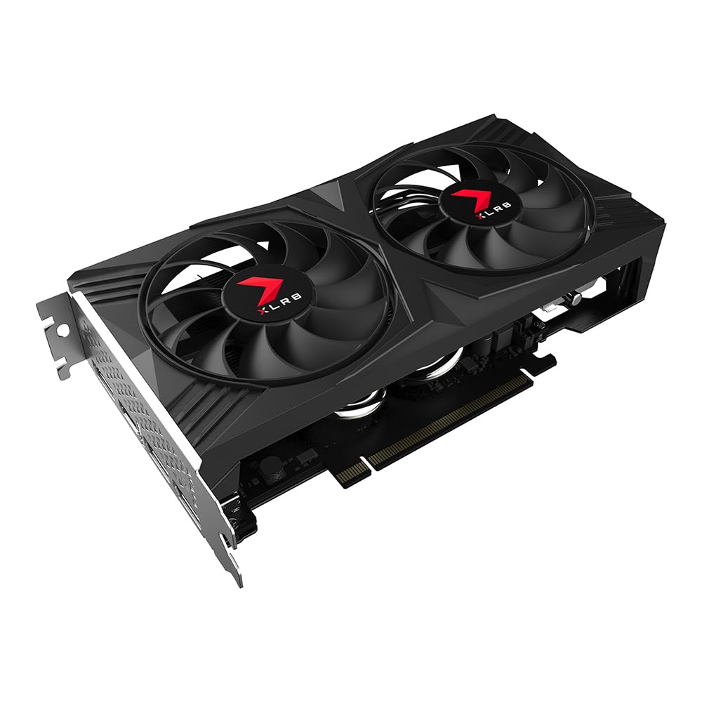 PNY GeForce RTX™ 4060 8GB XLR8 Gaming Verto™ Dual Fan OC Graphics Card DLSS 3 (128-bit, PCIe 4.0, GDDR6, HDMI/DisplayPort, Supports 4k, 2 Slot)