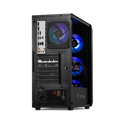 YEYIAN Tanto Liquid-Cooled PC Gaming - AMD Ryzen 5 5600X (12-LCore Up to 4.6Ghz), RTX 4060 8GB, 16GB DDR4 3200 RAM, 1TB NVMe SSD, VR-Ready, Streaming, WiFi, RGB, Win 11 Home, Gaming Desktop Computer